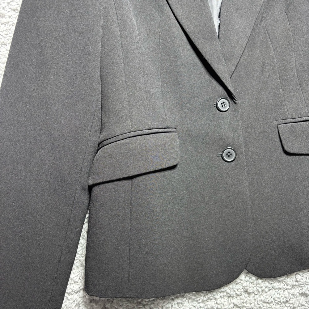 Apostrophe Blazer Womens 6 Petite Single Breasted Pockets Sophisticated Layering - Picture 3 of 5